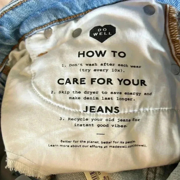 NWT Madewell The Curvy Perfect Vintage Mid-Length Jean Short Size 24 - Picture 5 of 8